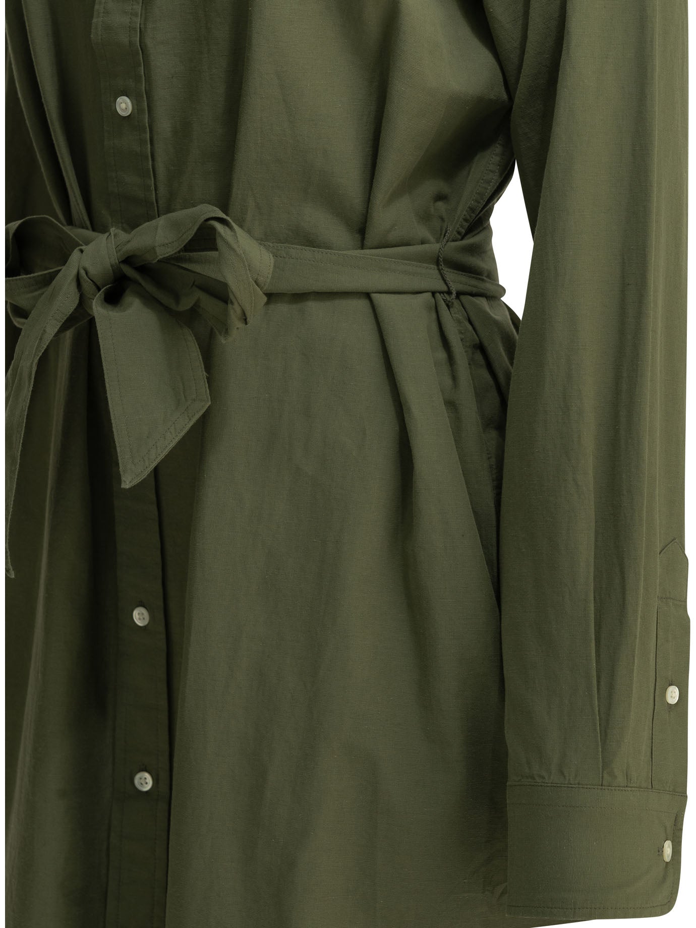 Polo Ralph Lauren Chemisier midi dress with logo - Green