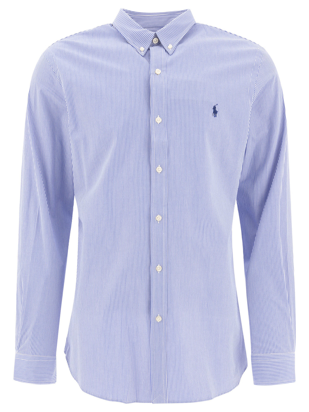 Polo Ralph Lauren Casual slim-fit stretch shirt with logo - Light Blue