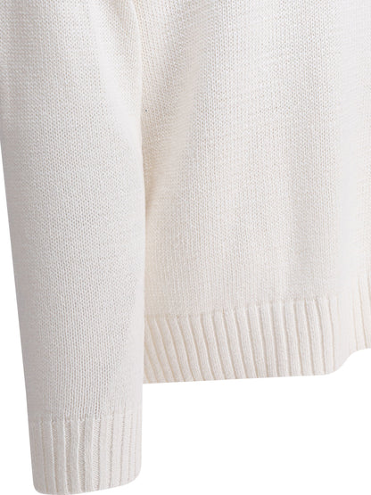 Polo Ralph Lauren Crew-neck sweater with logo - White