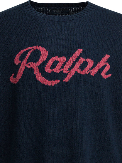 Polo Ralph Lauren Crew-neck sweater with logo - Blue