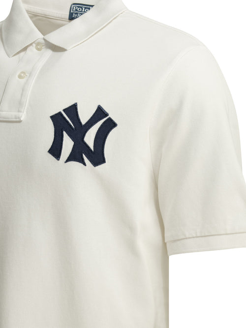 Polo Ralph Lauren "Raplh Lauren x MLB Collection" button-down polo shirt. - White