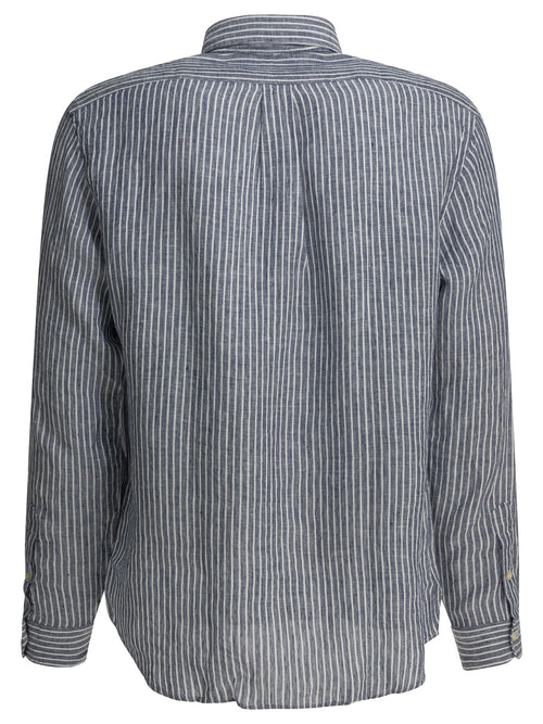 Polo Ralph Lauren Custom-fit casual shirt with logo - Blue