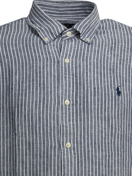 Polo Ralph Lauren Custom-fit casual shirt with logo - Blue