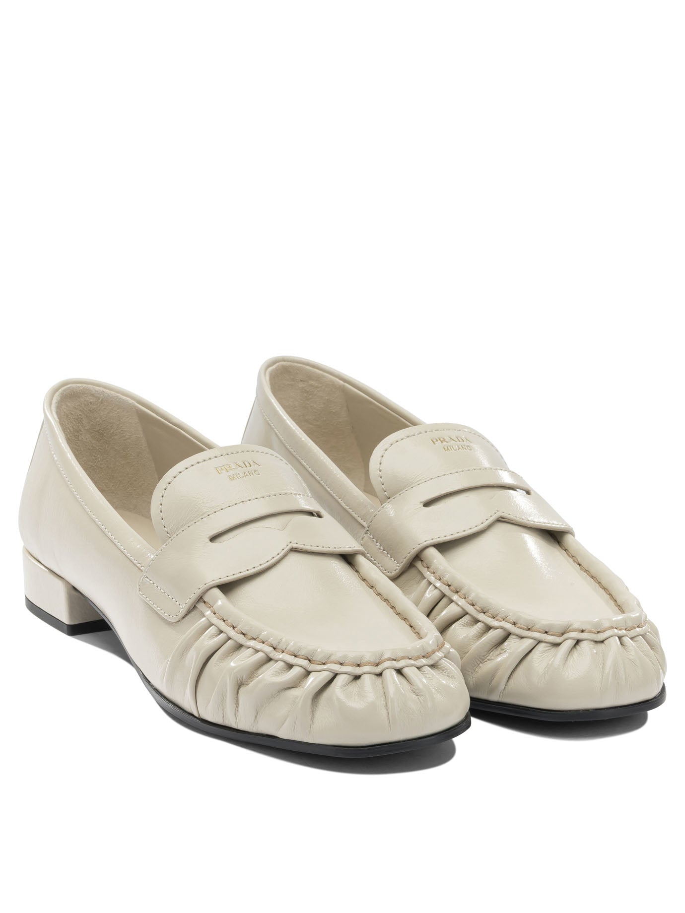 Prada Leather loafers - White