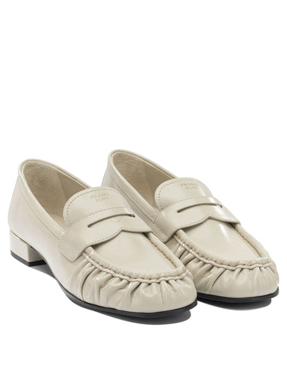 Prada Leather loafers - White