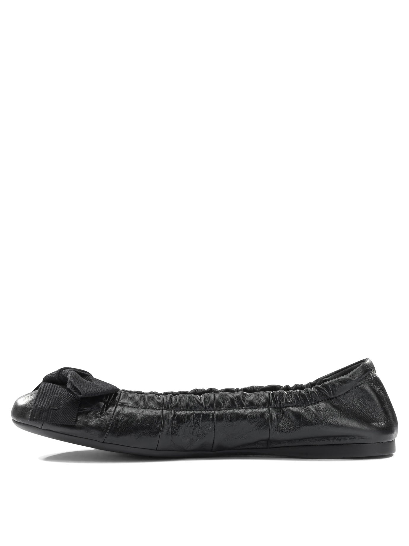 Prada Shiny leather ballet flats - Black