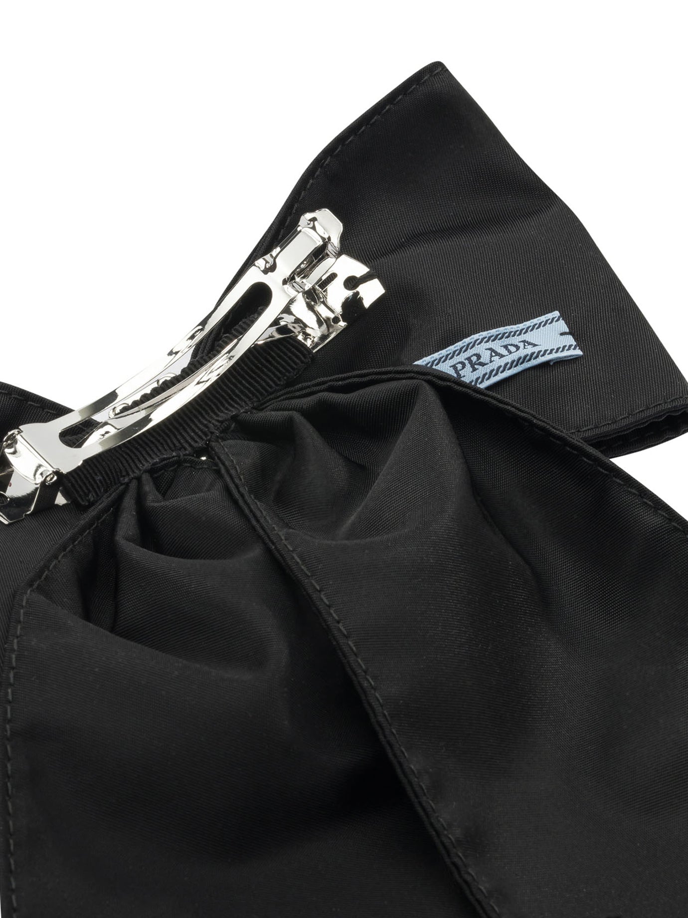 Prada Re-Nylon Hair Clips - Black