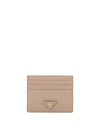 Prada Saffiano leather card holders - Pink