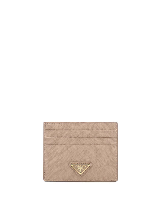 Prada Saffiano leather card holders - Pink