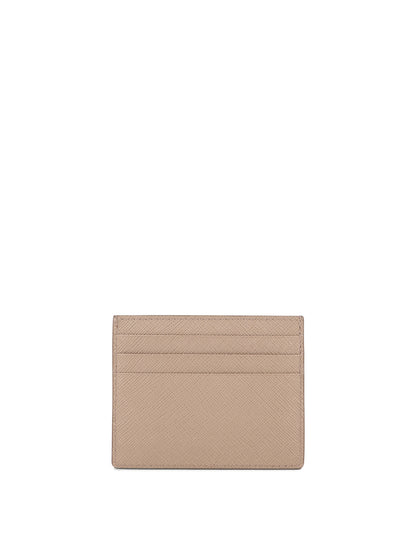 Prada Saffiano leather card holders - Pink