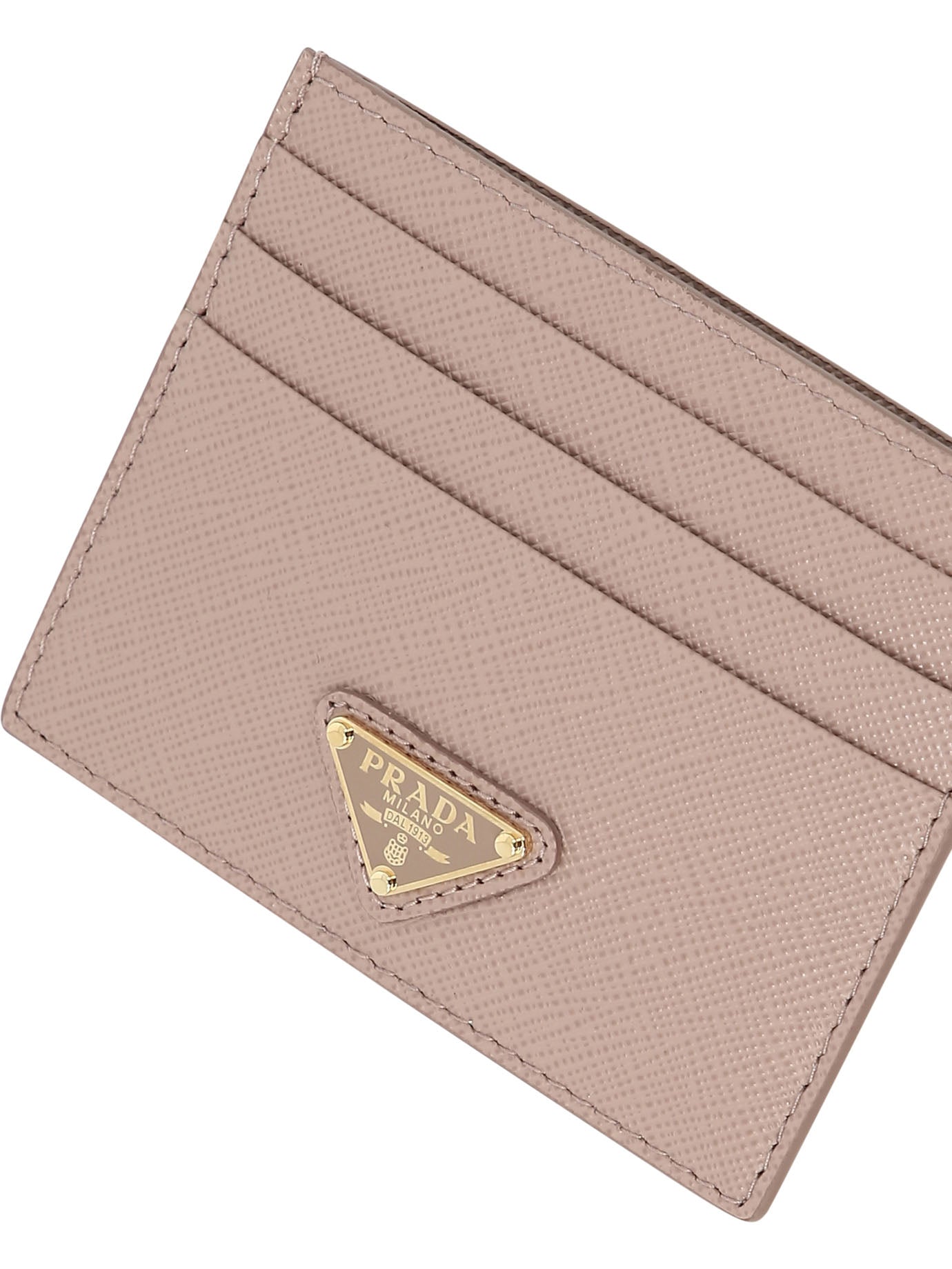 Prada Saffiano leather card holders - Pink
