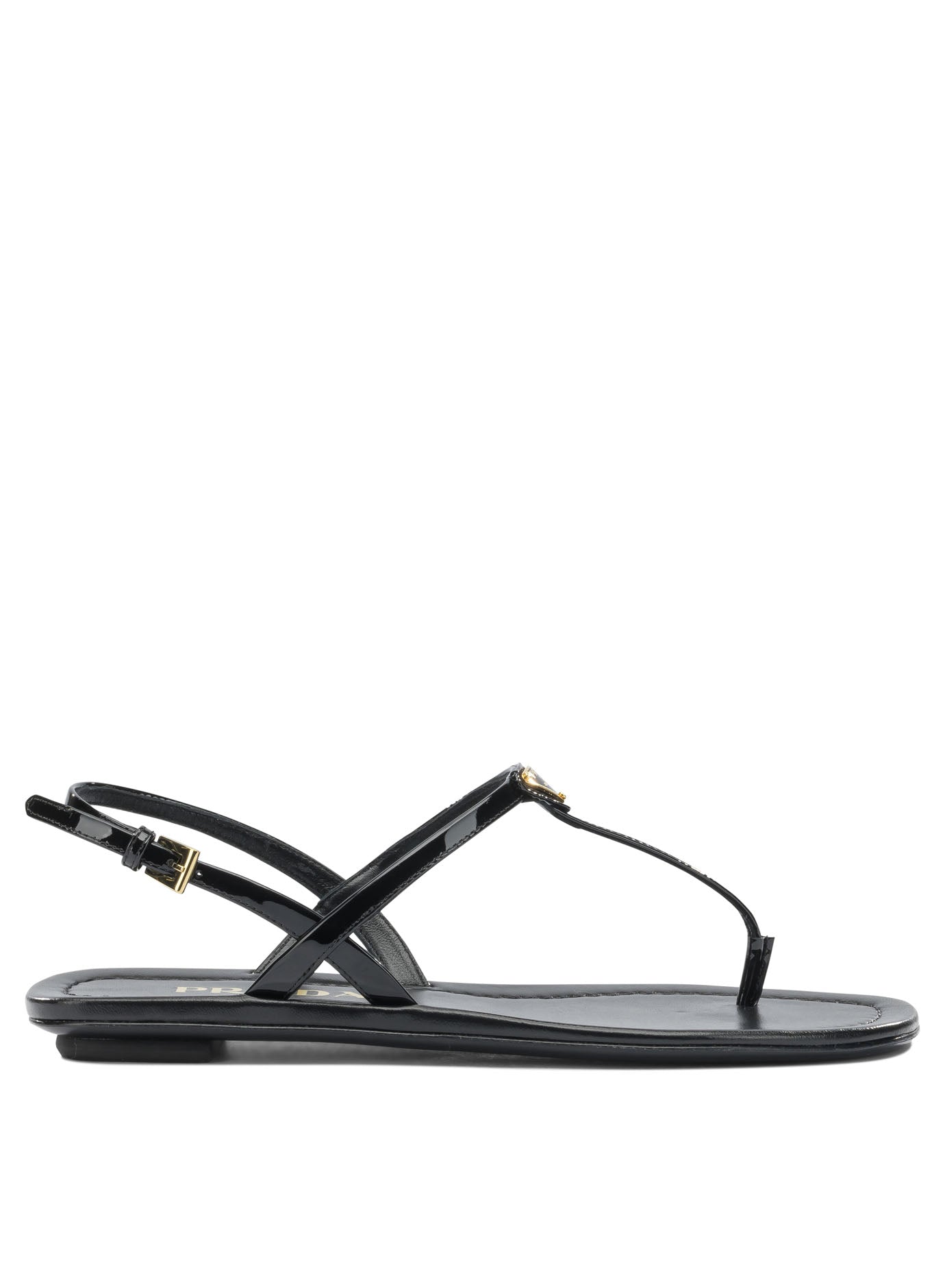Prada Patent leather thong sandals - Black