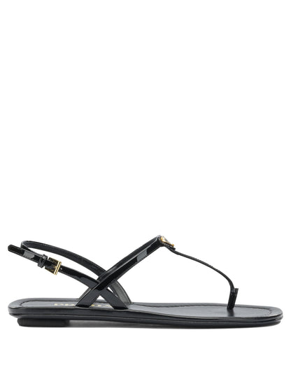 Prada Patent leather thong sandals - Black
