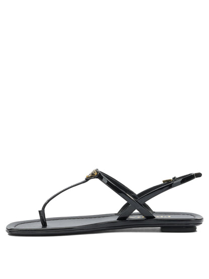 Prada Patent leather thong sandals - Black