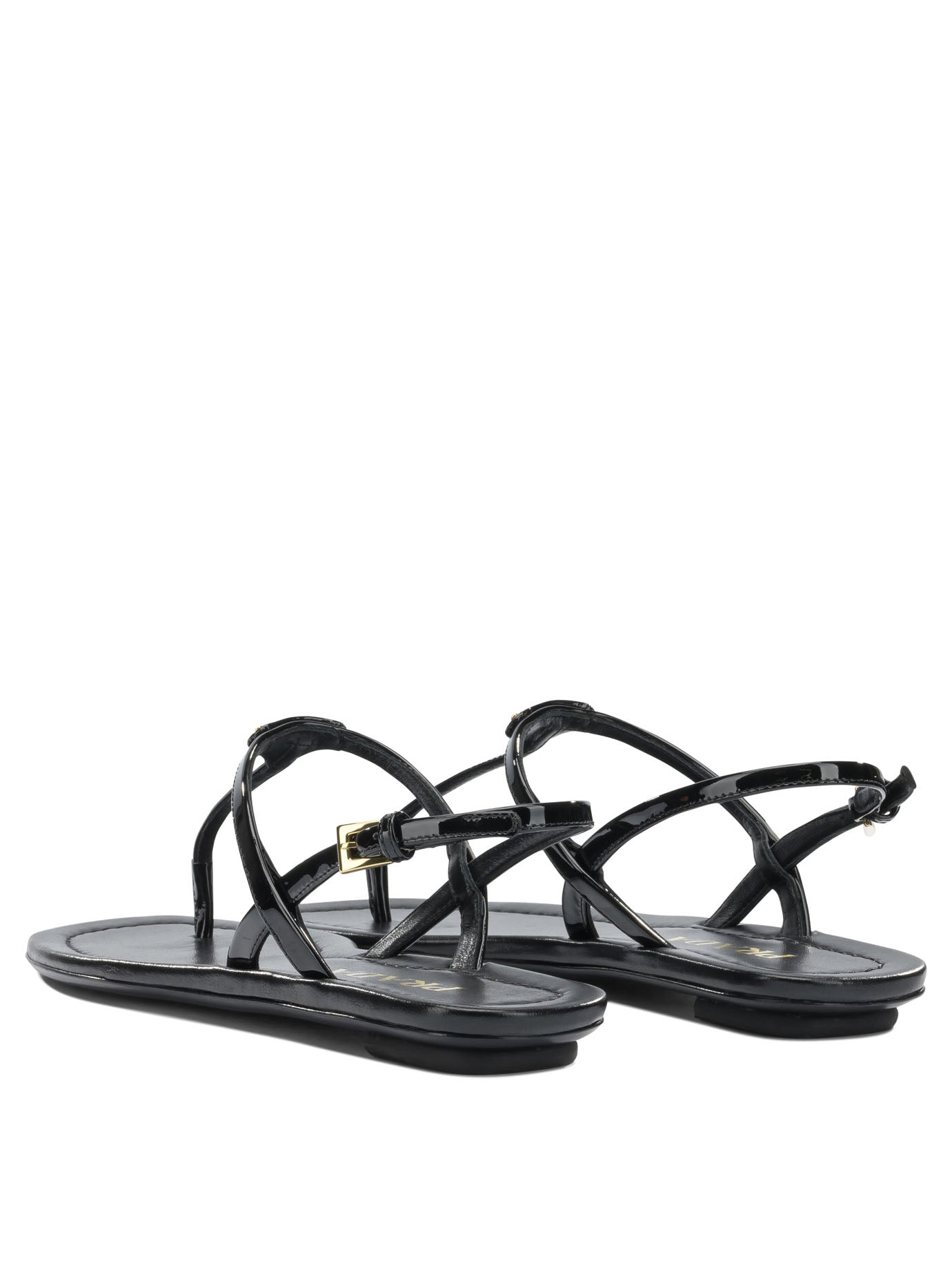 Prada Patent leather thong sandals - Black