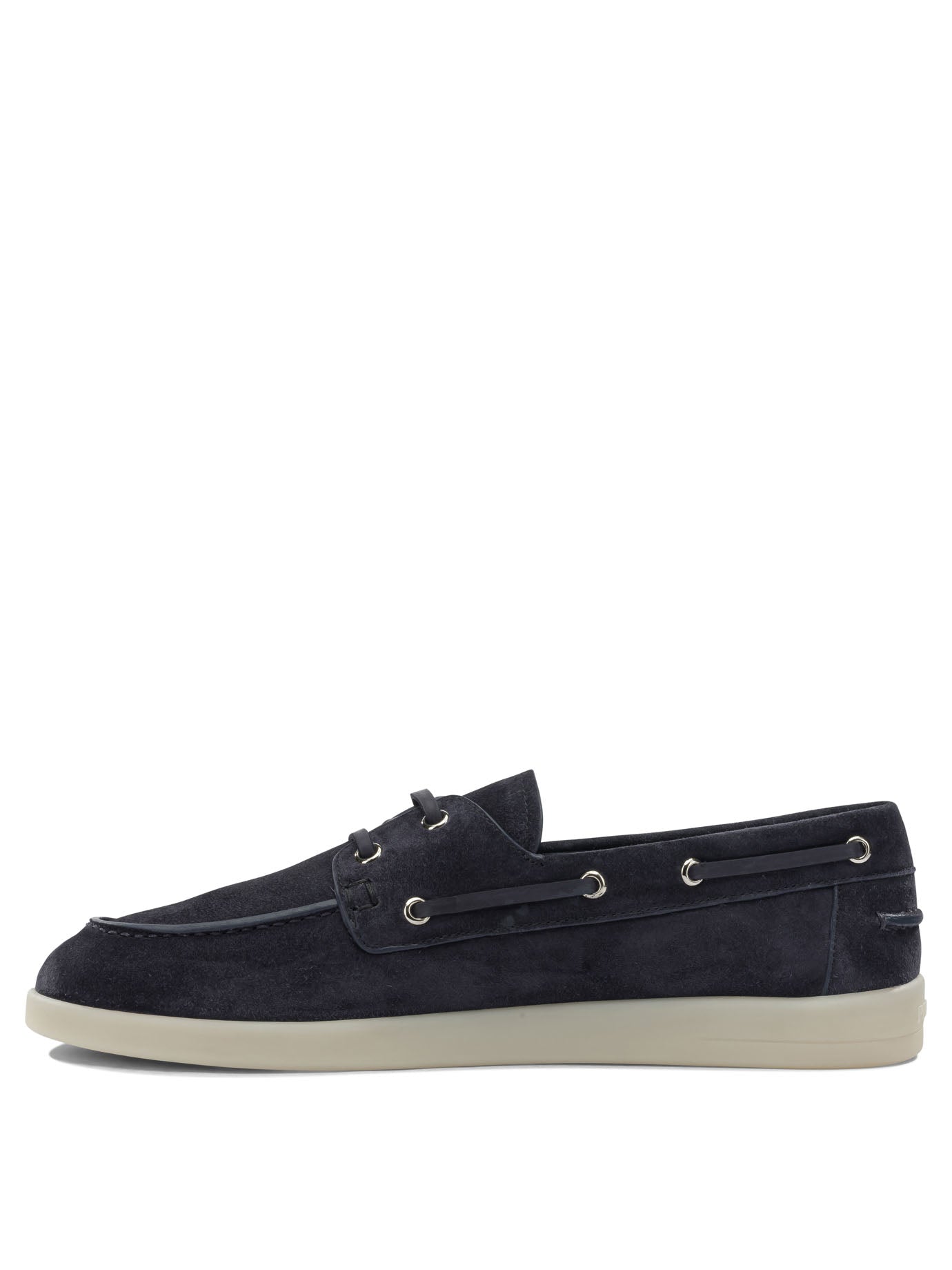 Prada Suede lace-up loafers - Blue