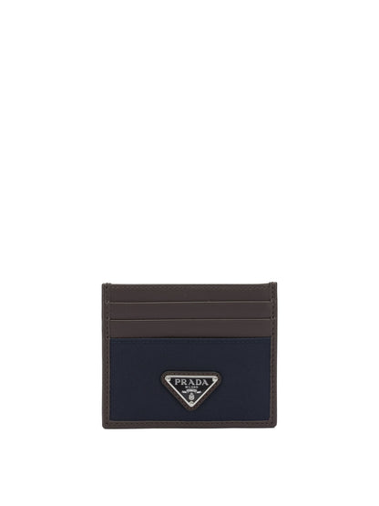 Prada Re-Nylon "Speedrock" Card Holder - Blue