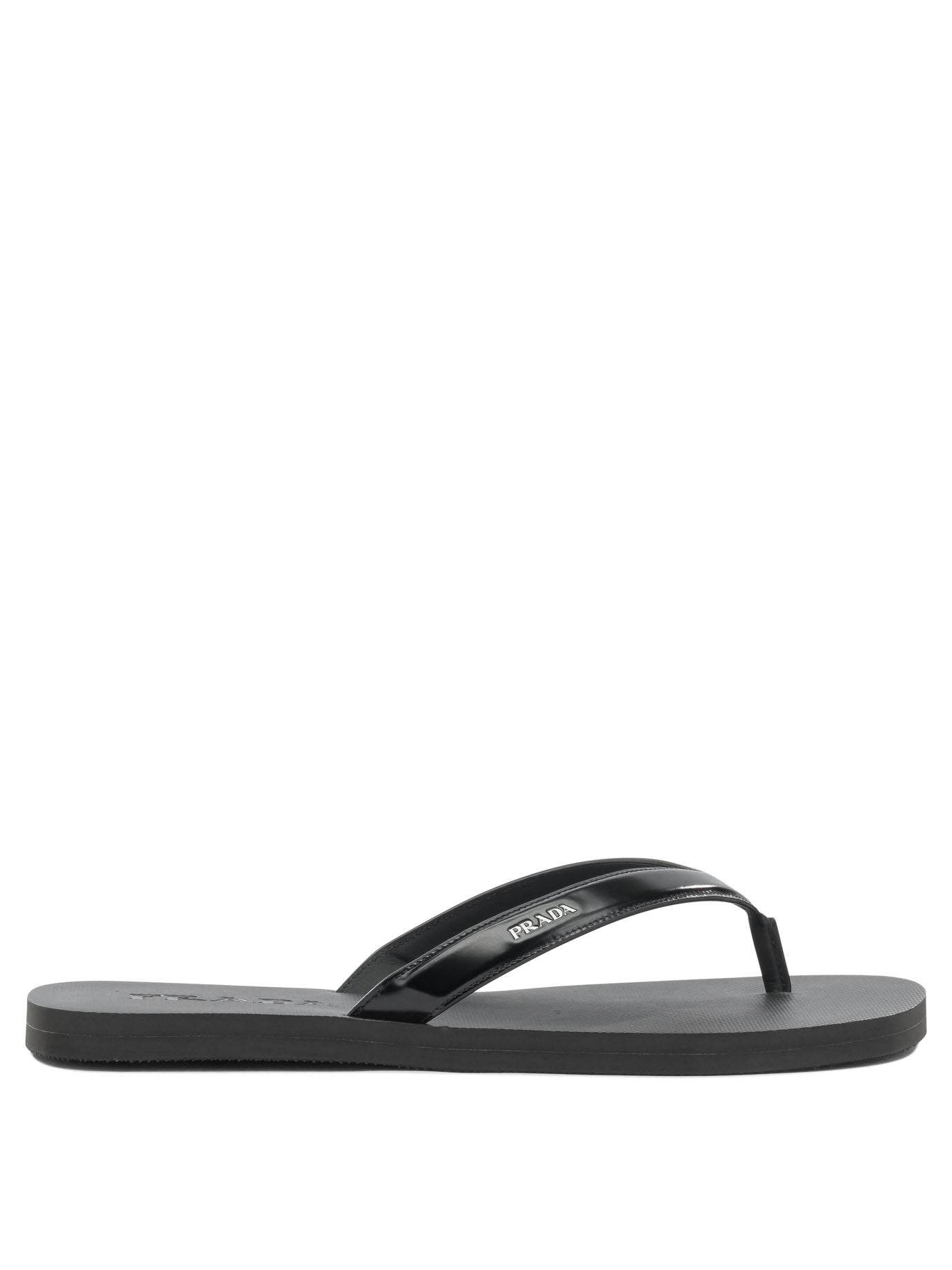 Prada Low leather sandals - Black