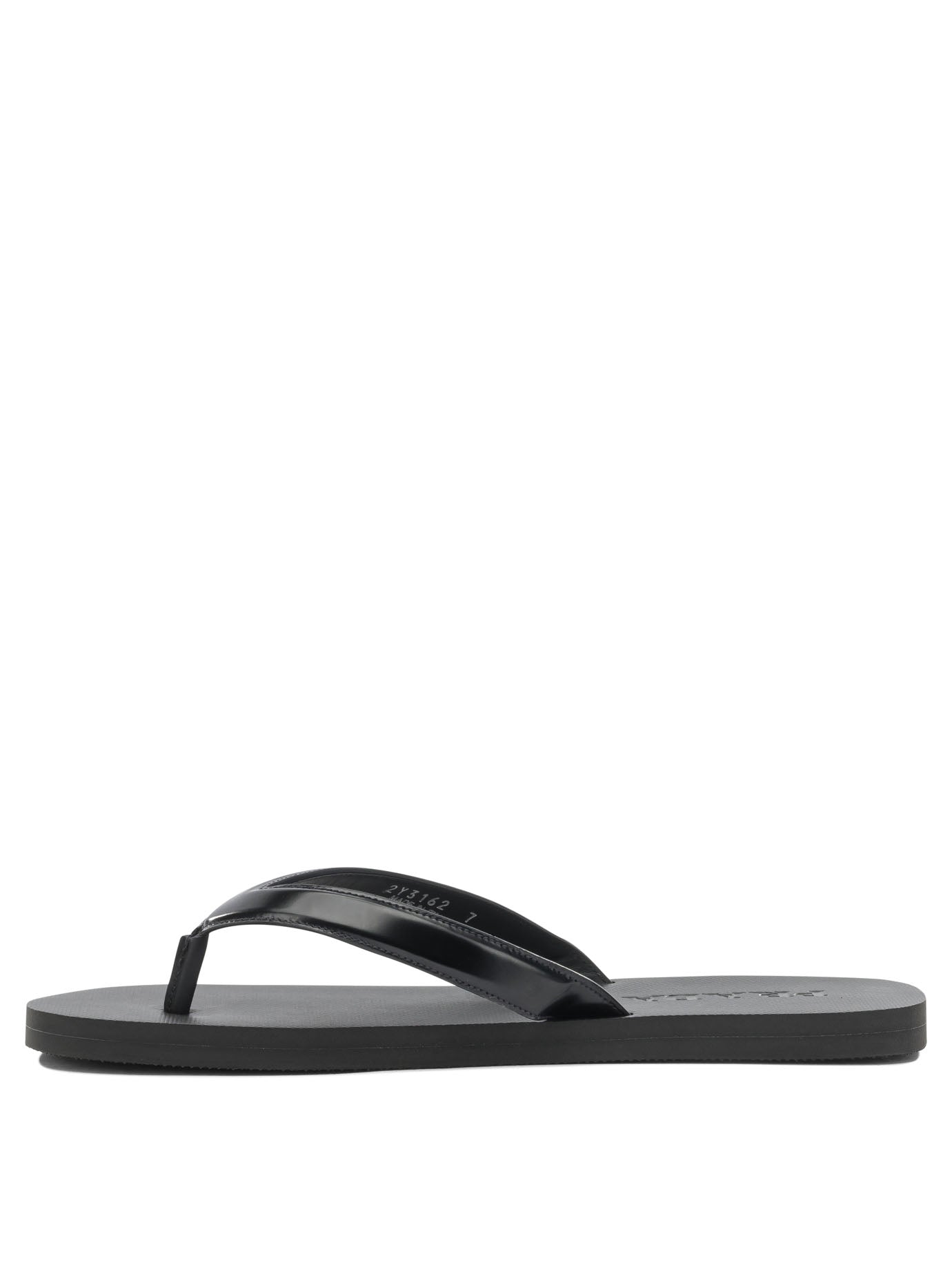 Prada Low leather sandals - Black