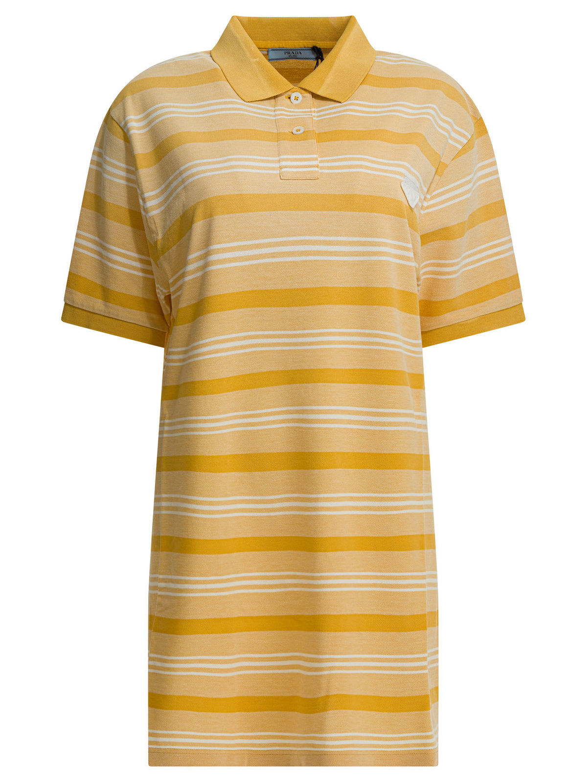 Prada Polo dress with logo - Yellow