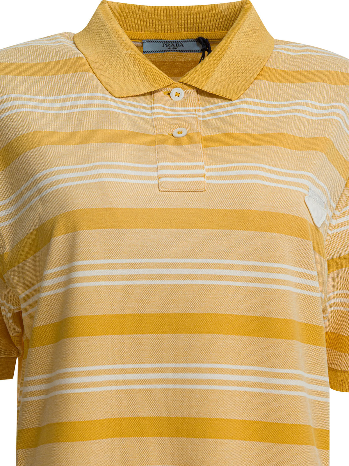 Prada Polo dress with logo - Yellow