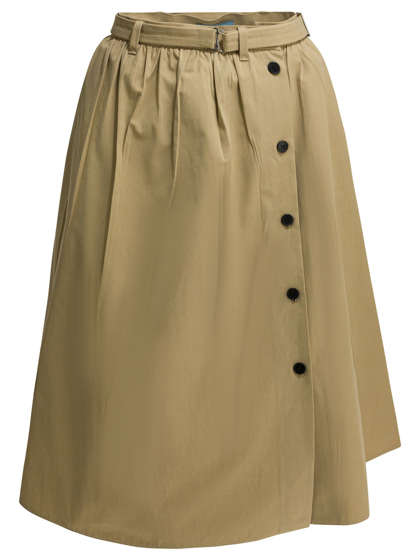 Prada Midi skirt with side buttons - Beige