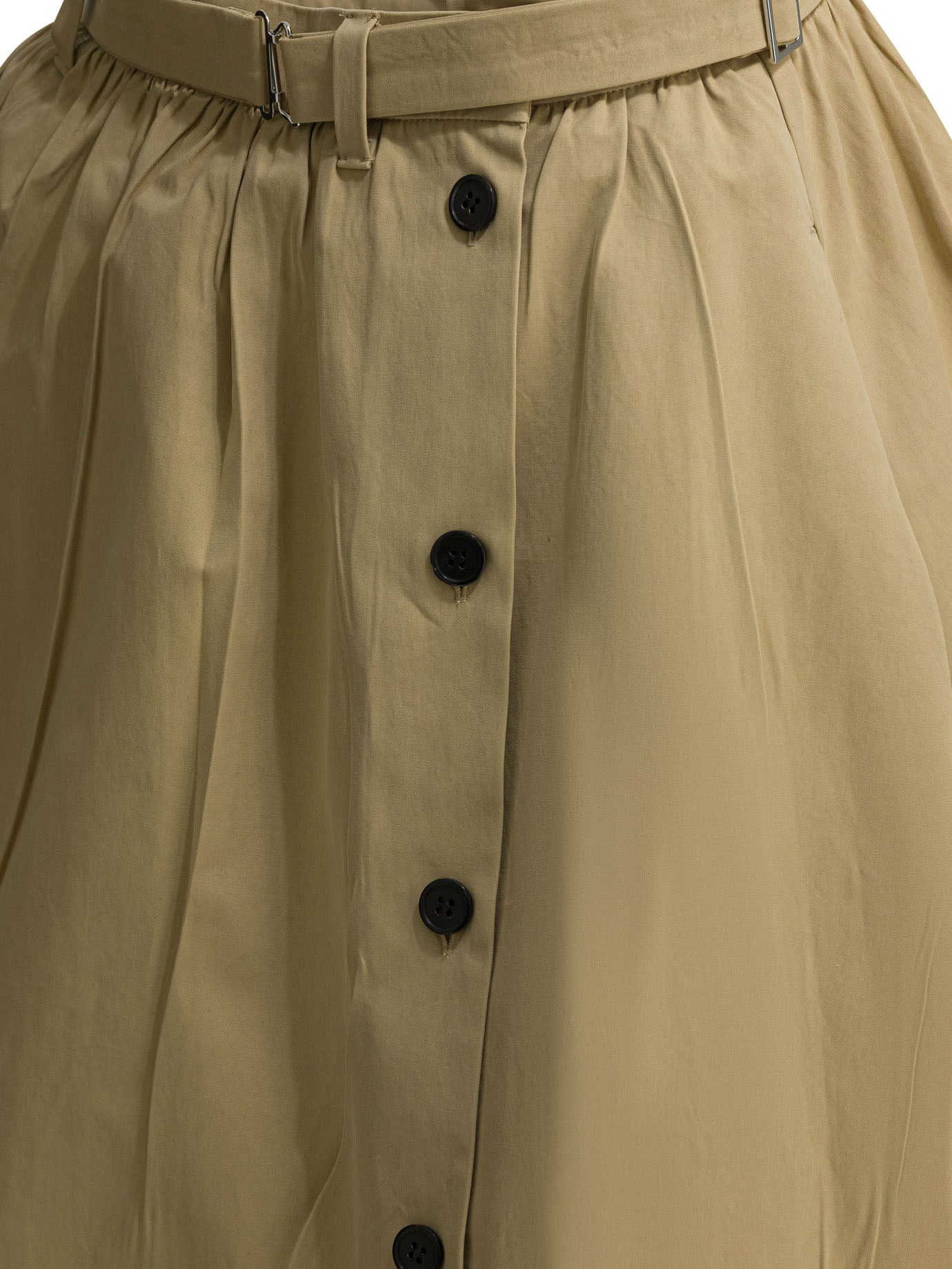 Prada Midi skirt with side buttons - Beige