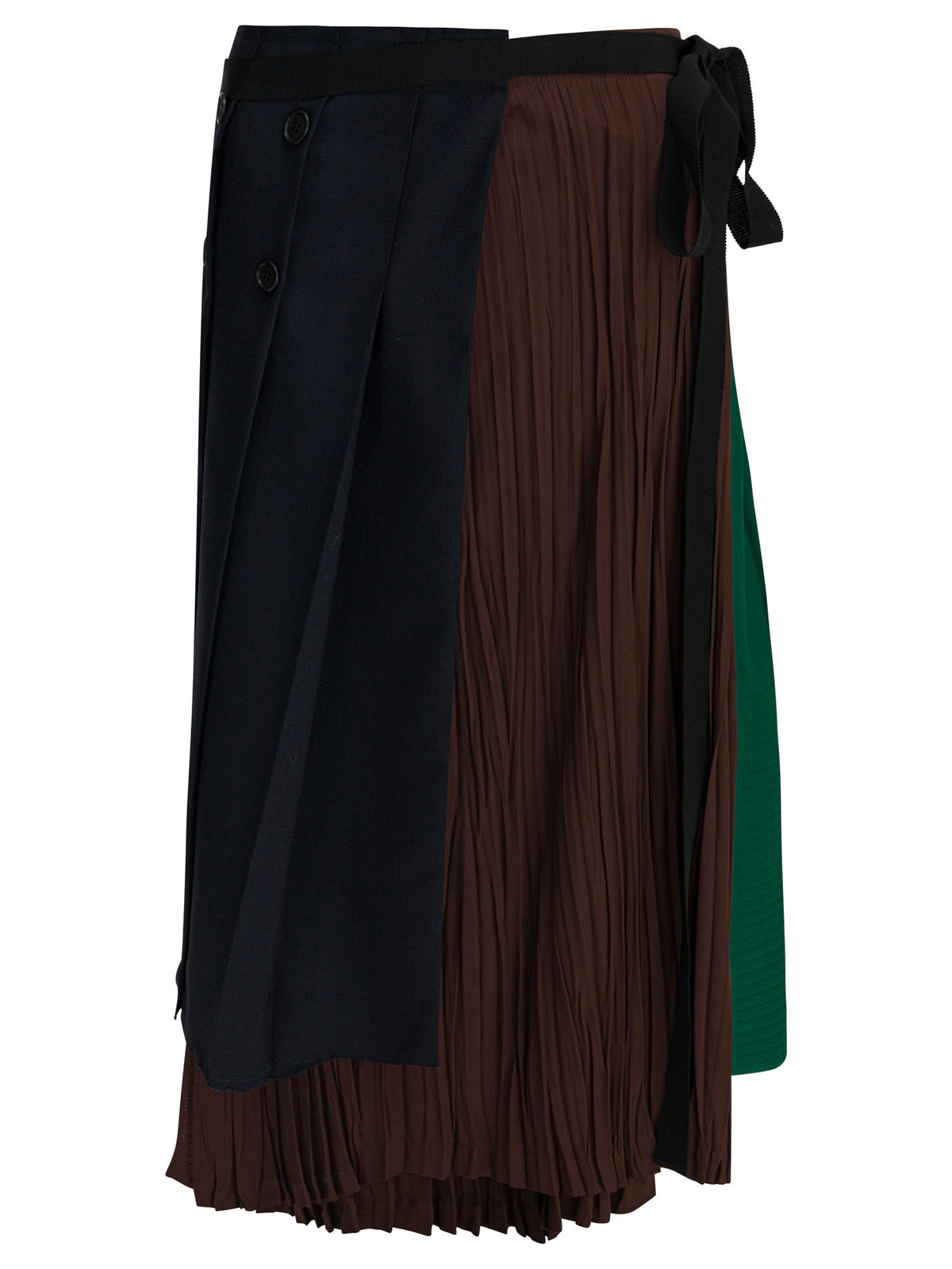 Prada "Patchwork" midi skirt - Blue