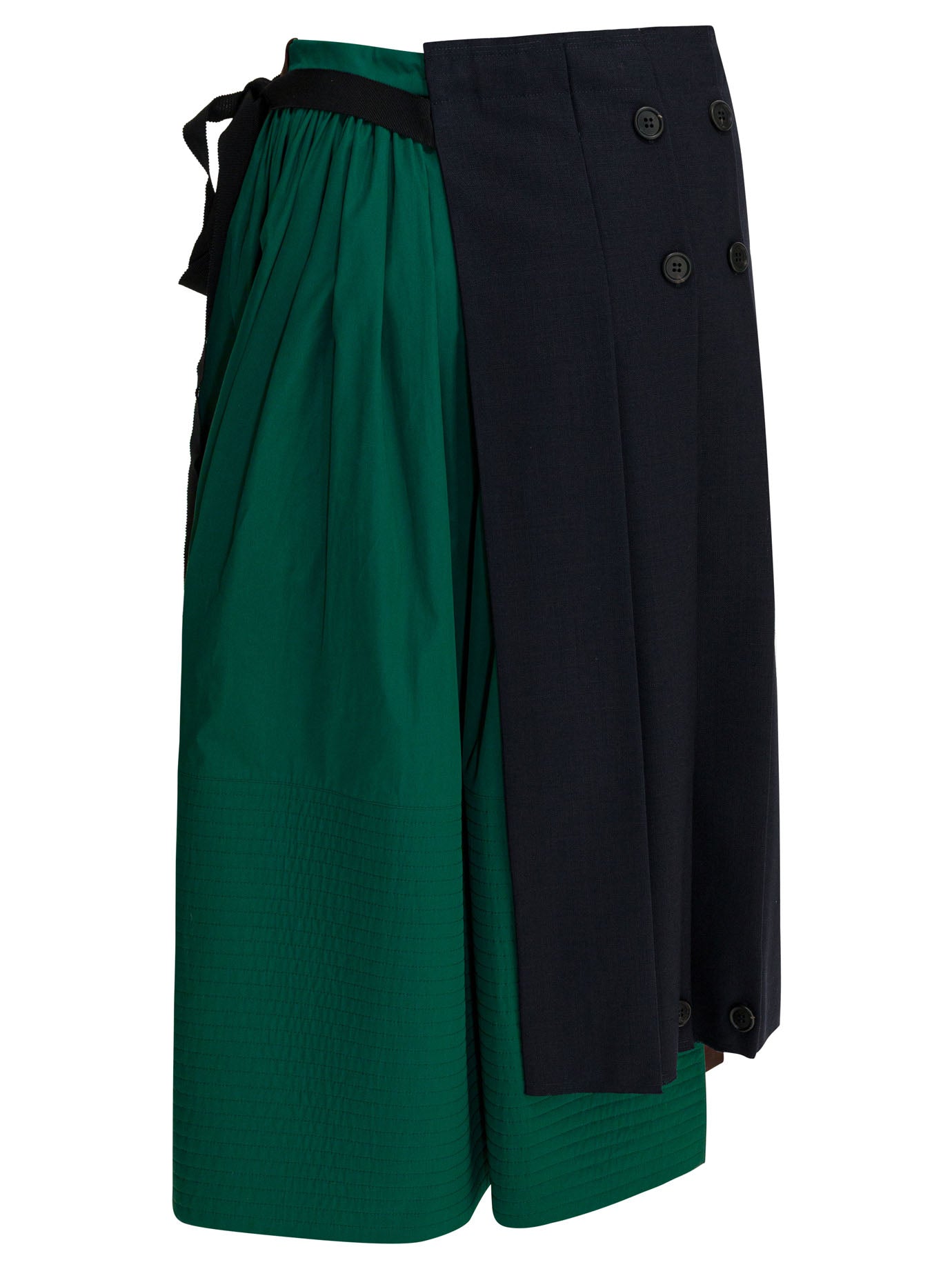 Prada "Patchwork" midi skirt - Blue