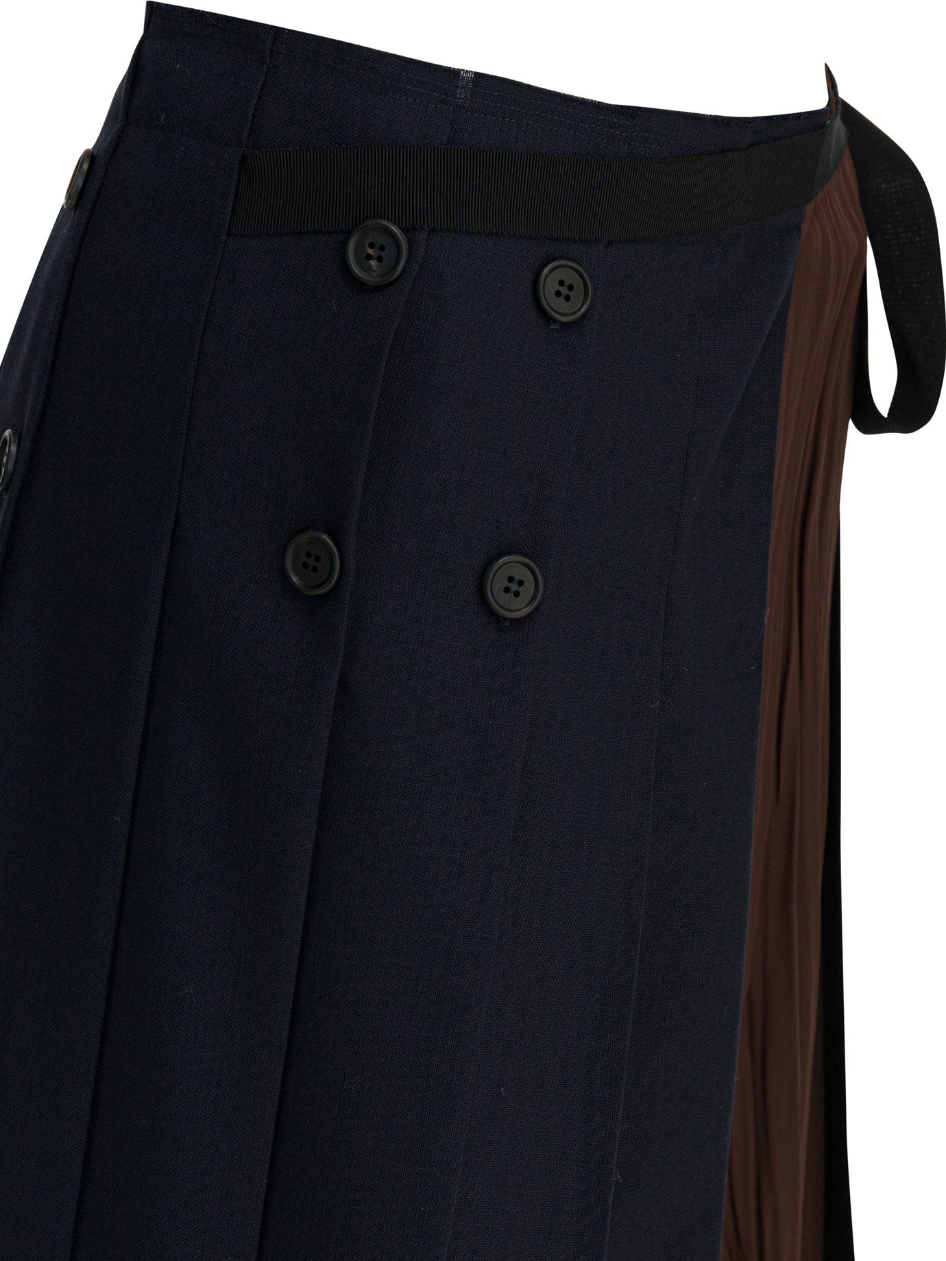 Prada "Patchwork" midi skirt - Blue