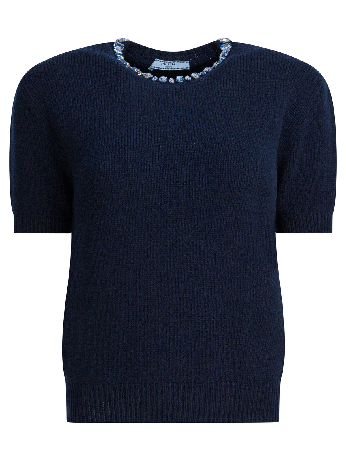 Prada Wool and cashmere crewneck sweater - Blue
