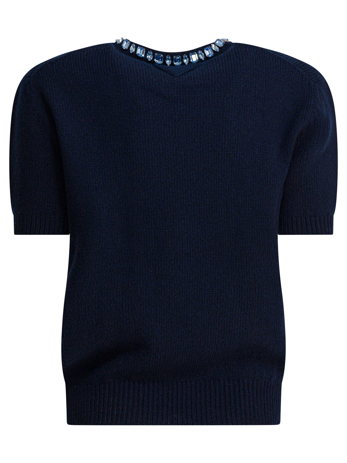 Prada Wool and cashmere crewneck sweater - Blue
