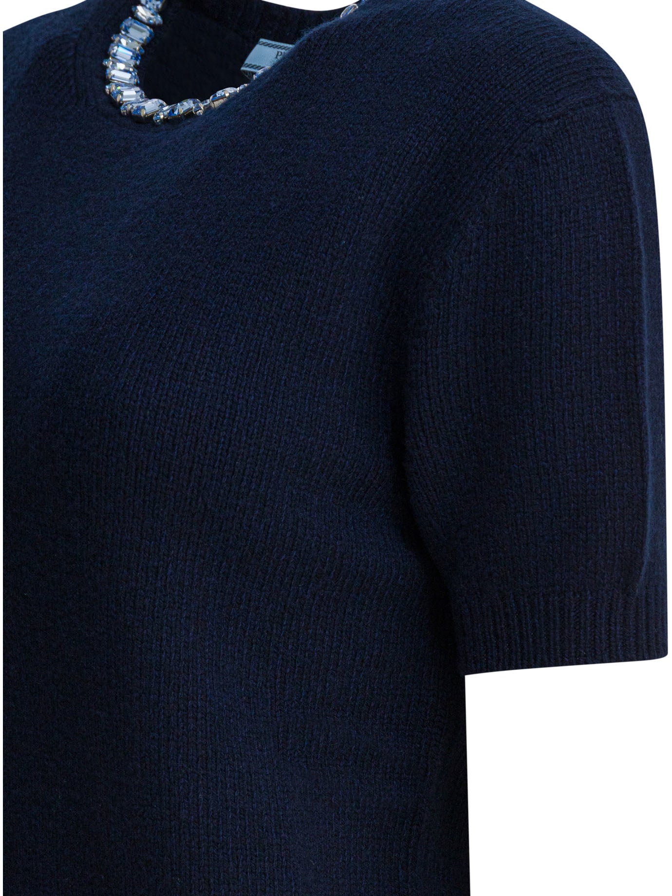 Prada Wool and cashmere crewneck sweater - Blue