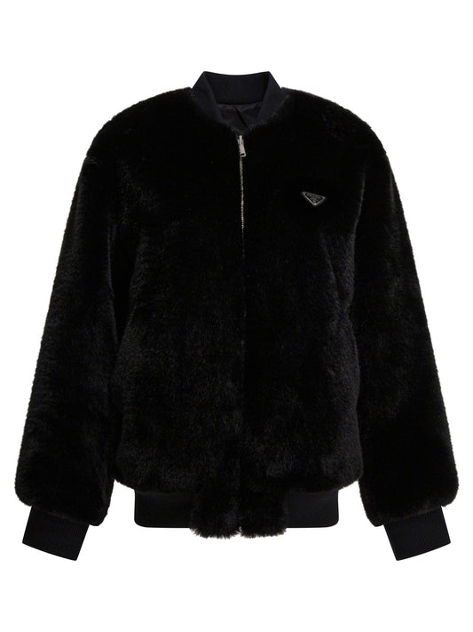 Prada Re-Nylon Reversible Bomber Jacket - Black