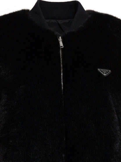 Prada Re-Nylon Reversible Bomber Jacket - Black