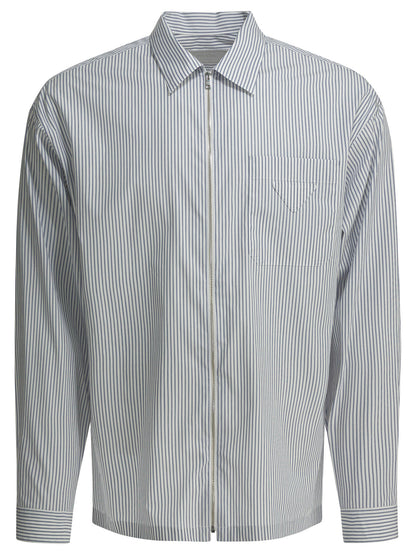 Prada Striped shirt with zipper - Blue