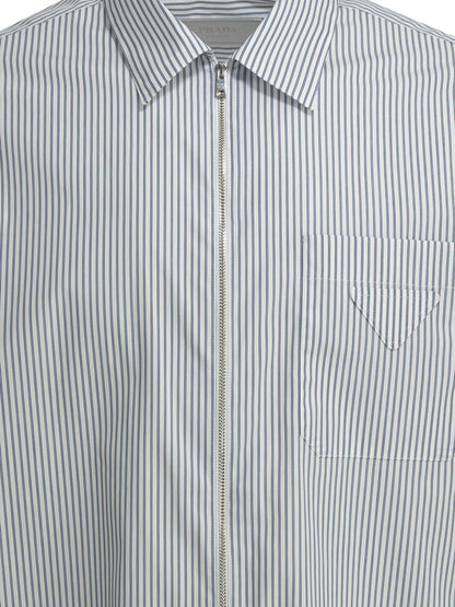 Prada Striped shirt with zipper - Blue