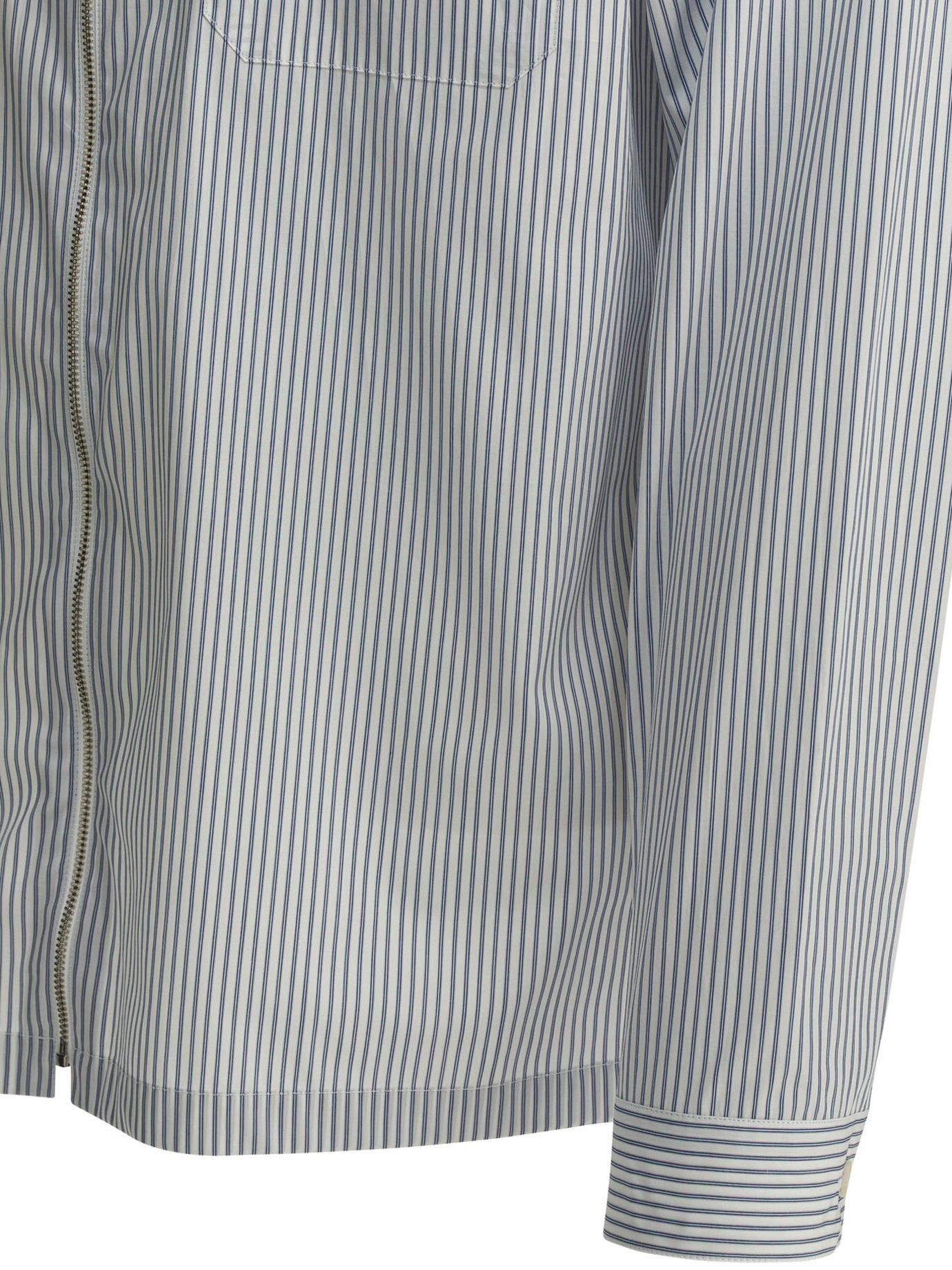 Prada Striped shirt with zipper - Blue