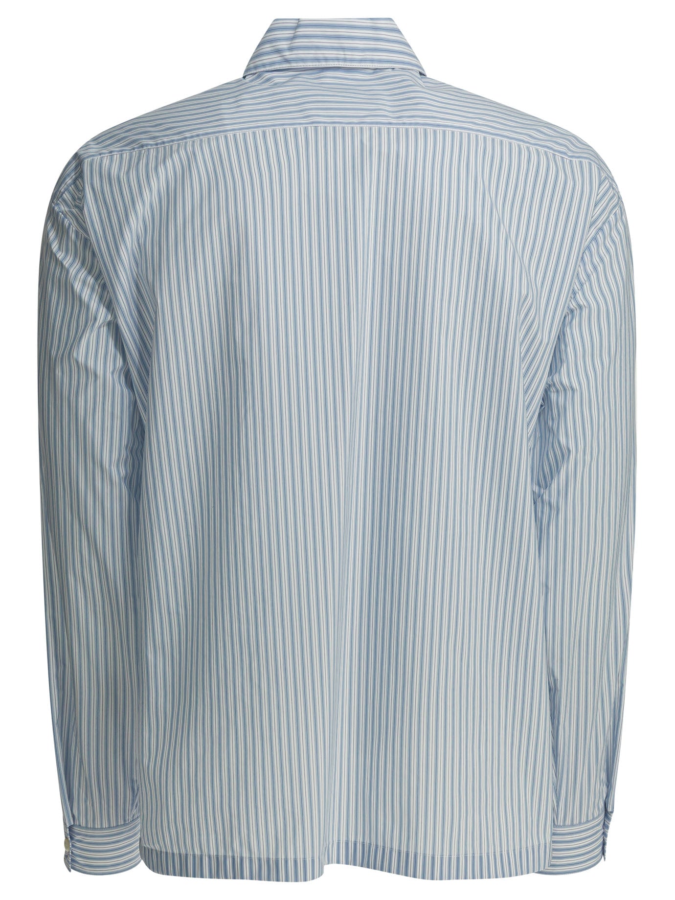 Prada Striped shirt with zipper - Light Blue