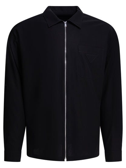 Prada Casual zippered shirt - Black
