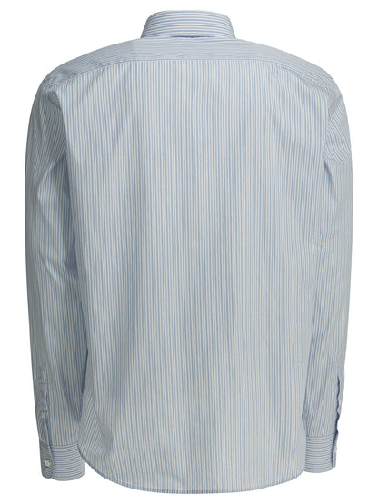 Prada Cotton shirt with logo - Light Blue