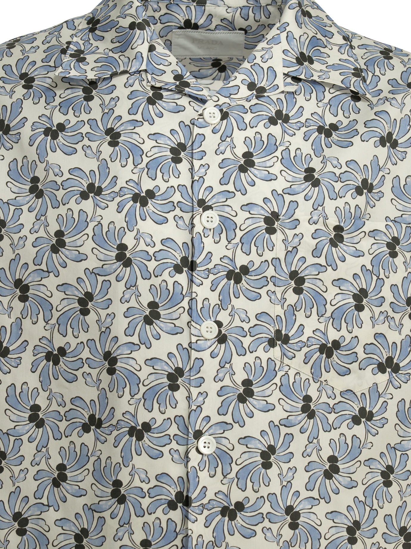 Prada Casual floral shirt - Light Blue