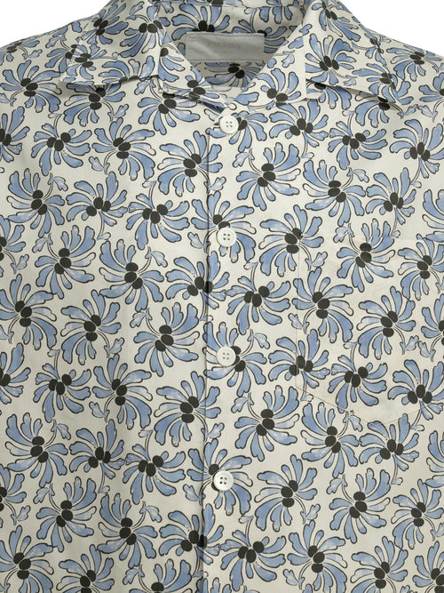 Prada Casual floral shirt - Light Blue