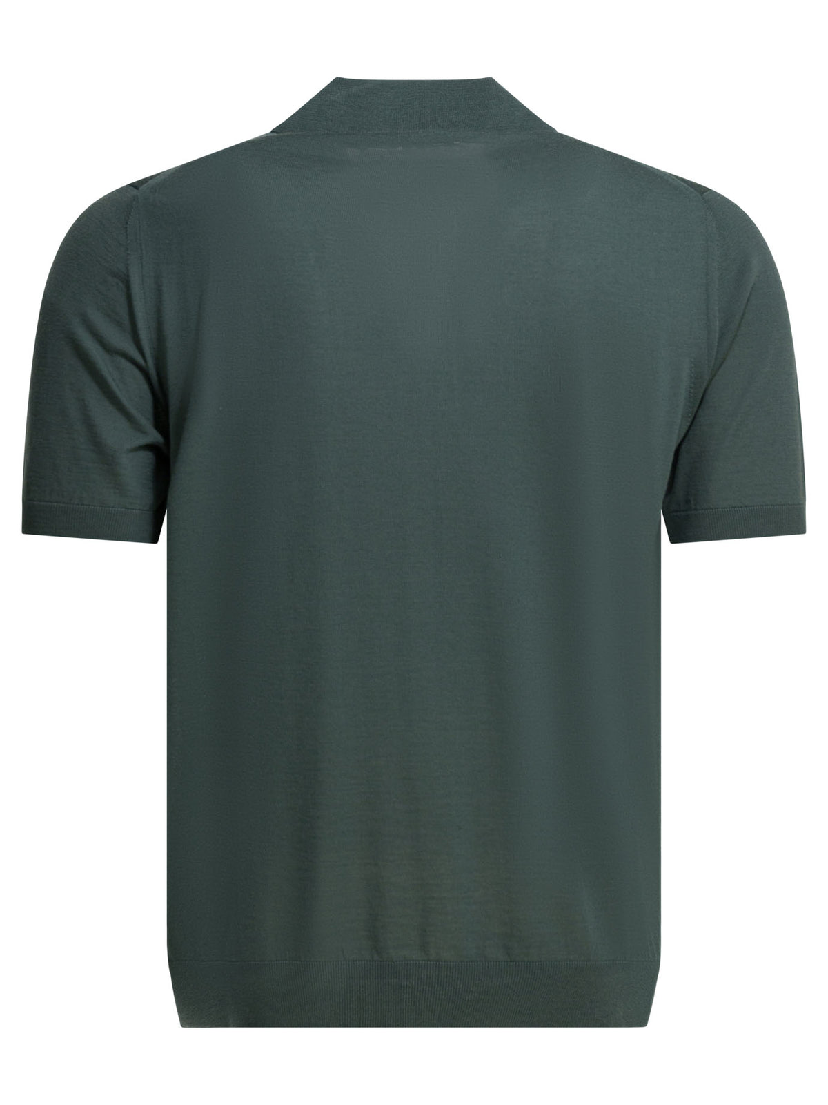 Prada Virgin wool polo shirt with logo - Green