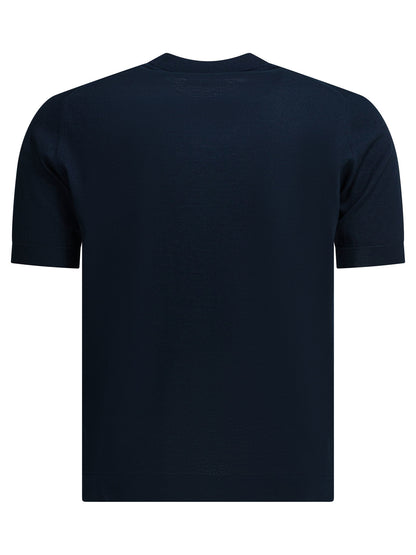 Prada Crew-neck sweater with logo - Blue