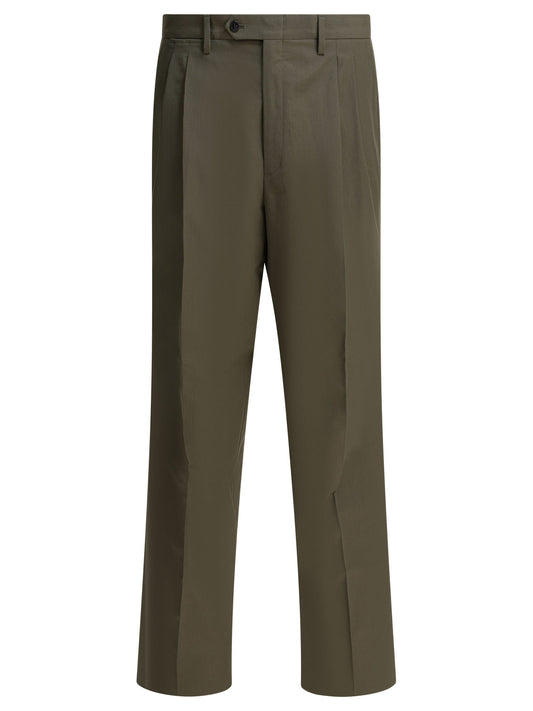 Prada Wool wide-leg pants - Green