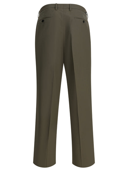 Prada Wool wide-leg pants - Green