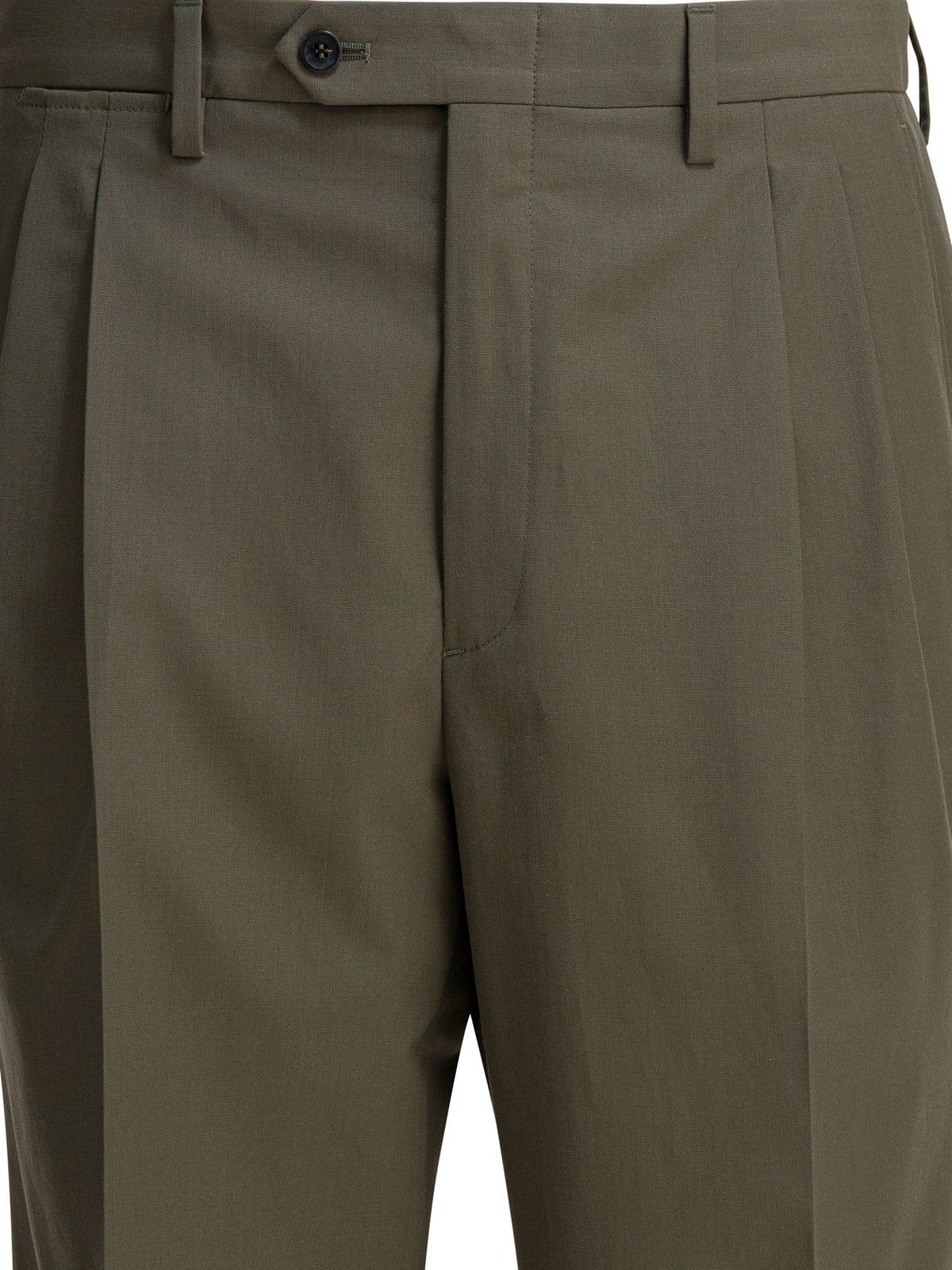 Prada Wool wide-leg pants - Green
