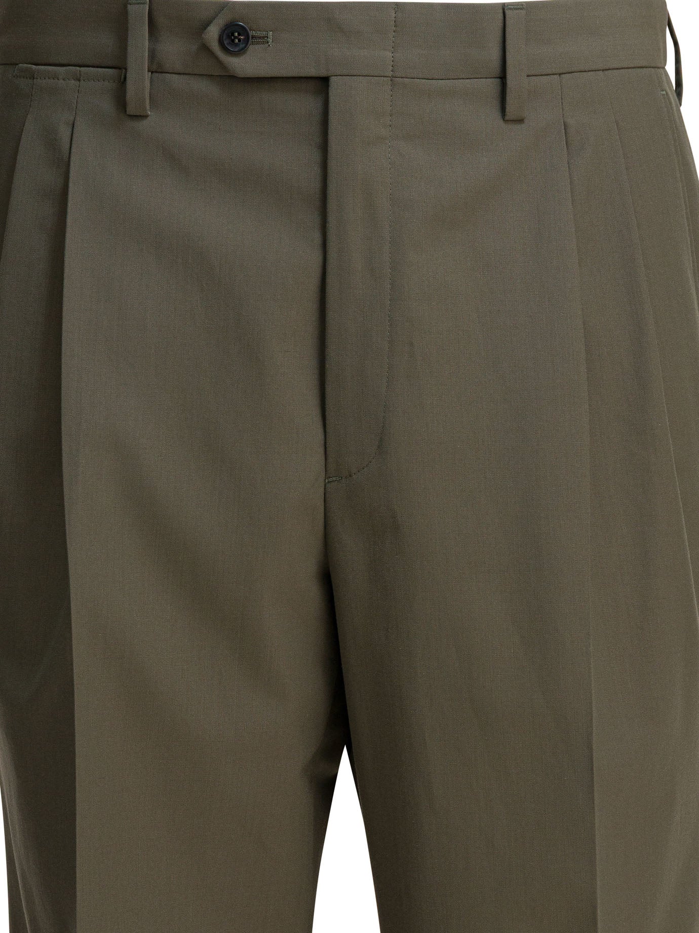 Prada Wool wide-leg pants - Green