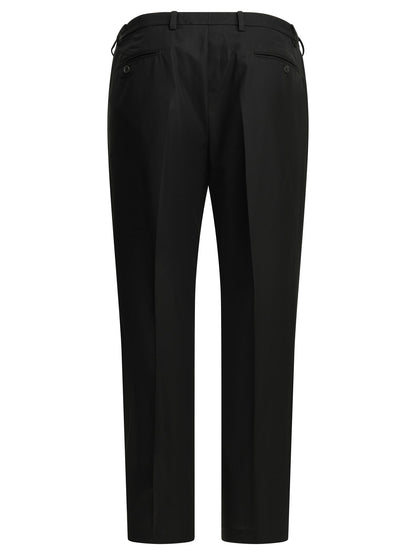 Prada Tailored pants with logo - Black